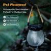 Dual Charging Solar Light Solar Flame Light Outdoor Waterproof Solar Lantern with Flickering Flame Effect Dual for Hanging