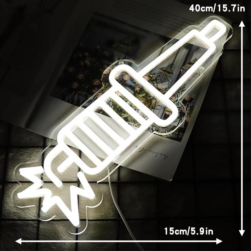 LED Wine Glass Neon Sign - Wall Hanging Decorative Bar Light