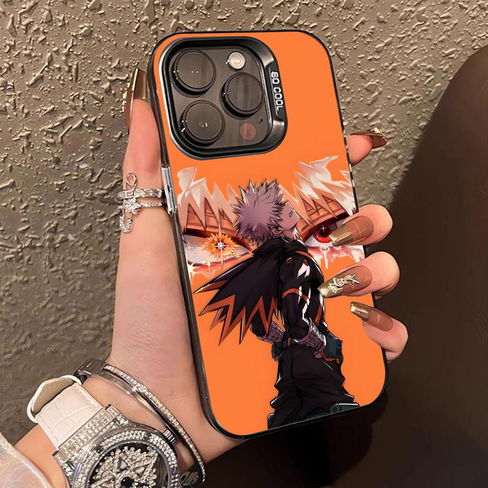 My Hero Academia Bakugo Phone Case for iPhone 17 16 15 14 13 12 11 X XR XS 8 7 Pro Max Plus Translucent Colour Protective Cover
