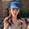 Vintage Octagonal Cap Flat Peaked Hats Casual Denim Berets  Ladies