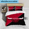 Red Bulls Basketball 3PCS Bedding set,Ideal for 1pc Duvet Cover And 2pcs Pillowcases Perfect for Fan gift,Ideal for Bedroom, Dormitory