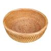 Daily Use Home Entertaining Round Desktop Basket Handcrafted Storage Solution 26*26*10cm Artisanal Craftsmanship