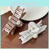 Unique Vintage Floral Hair Claw Clips Featuring Chic Pearl Decoration For All Styles