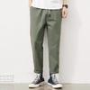 Casual Pants Spring and Autumn Thin Pants Men's Ins Guochao Overalls Simple and Loose 9-point Tide Brand Straight Nine-point Pants