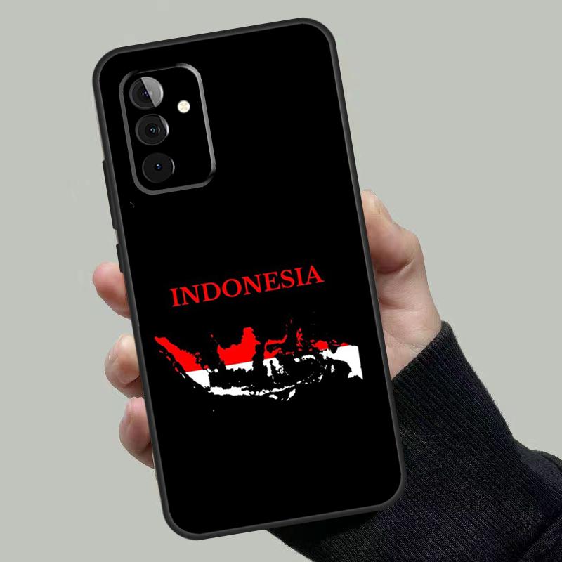 Indonesia Passport Flag Map Case For Samsung Galaxy A55 A35 A15 A52 A32 A12 A16 A26 A36 A56 A53 A33 A13 A14 A34 A54 A17