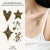 Chinese Style Waterproof Phoenix & Koi Tattoo Sticker - Long-lasting, Aesthetic Dunhuang Design for Arm & Collarbone