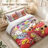 Fantastico Mondo di Gumball Set Biancheria da Letto, 1 Copripiumino & 2 Federe Morbido Confortevole Camera da Letto Tessile per la Casa Decorazione