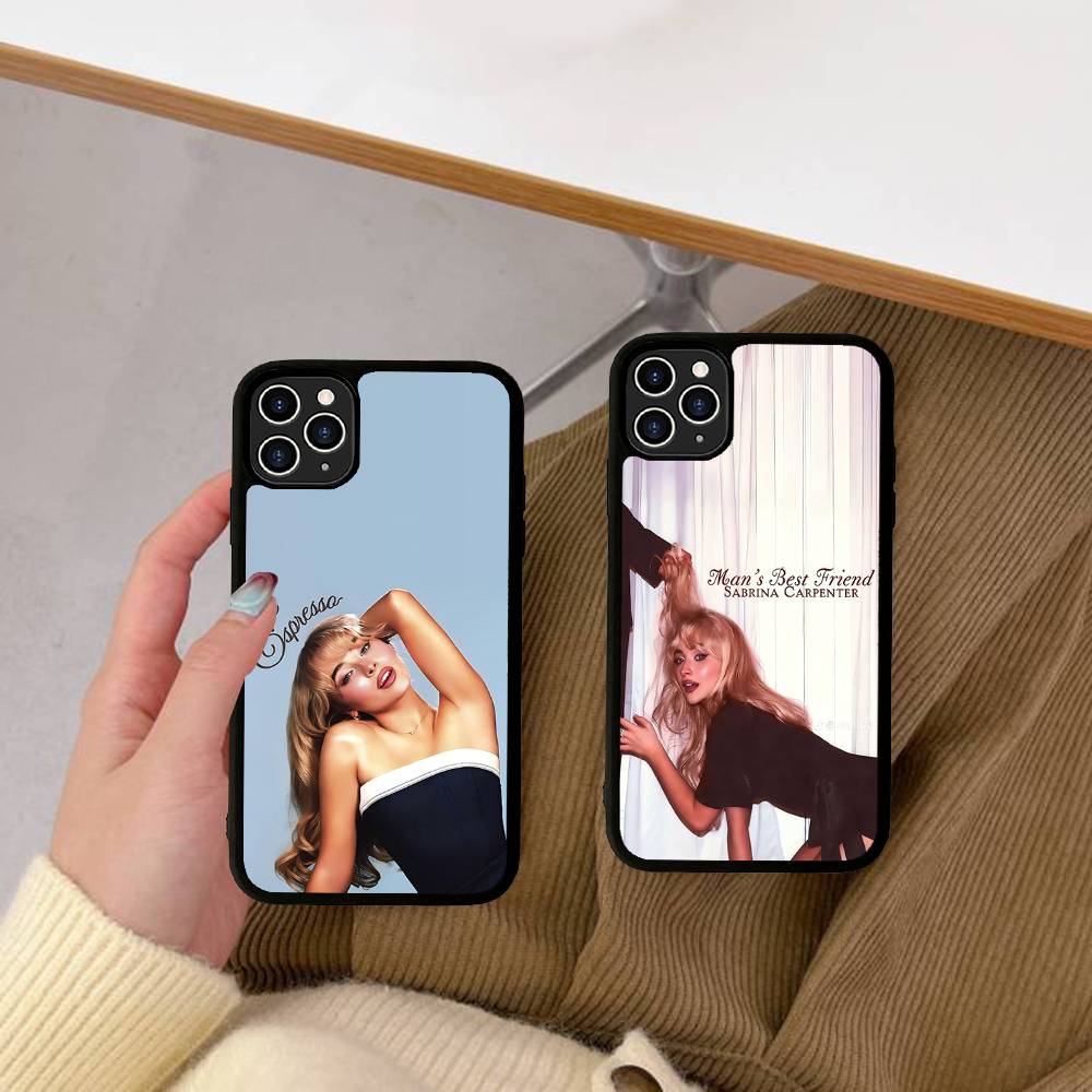 Singer S-Sabrina C-Carpenter Phone Case For iPhone 17 16 15 14 13 12 11 Pro Max Plus PC+TPU Shockproof Back Cover