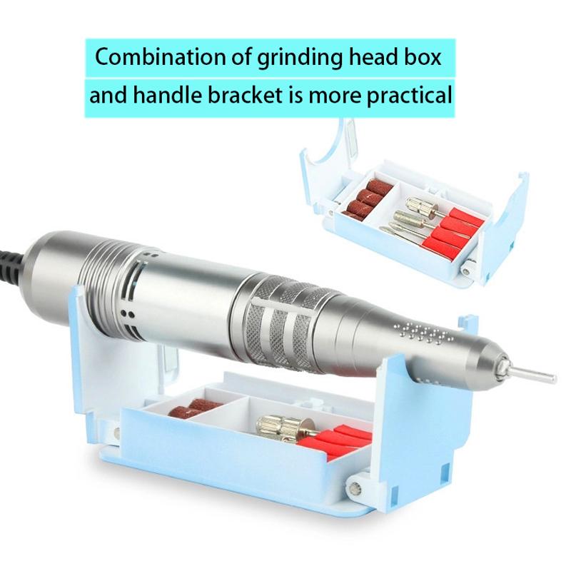 Elektrická vrtačka na nehty 35 000 ot./min. Elektrický pilník na nehty s LED displejem Nástroje na nehty Manikúra Stroj na vrtání nehtů Leštička