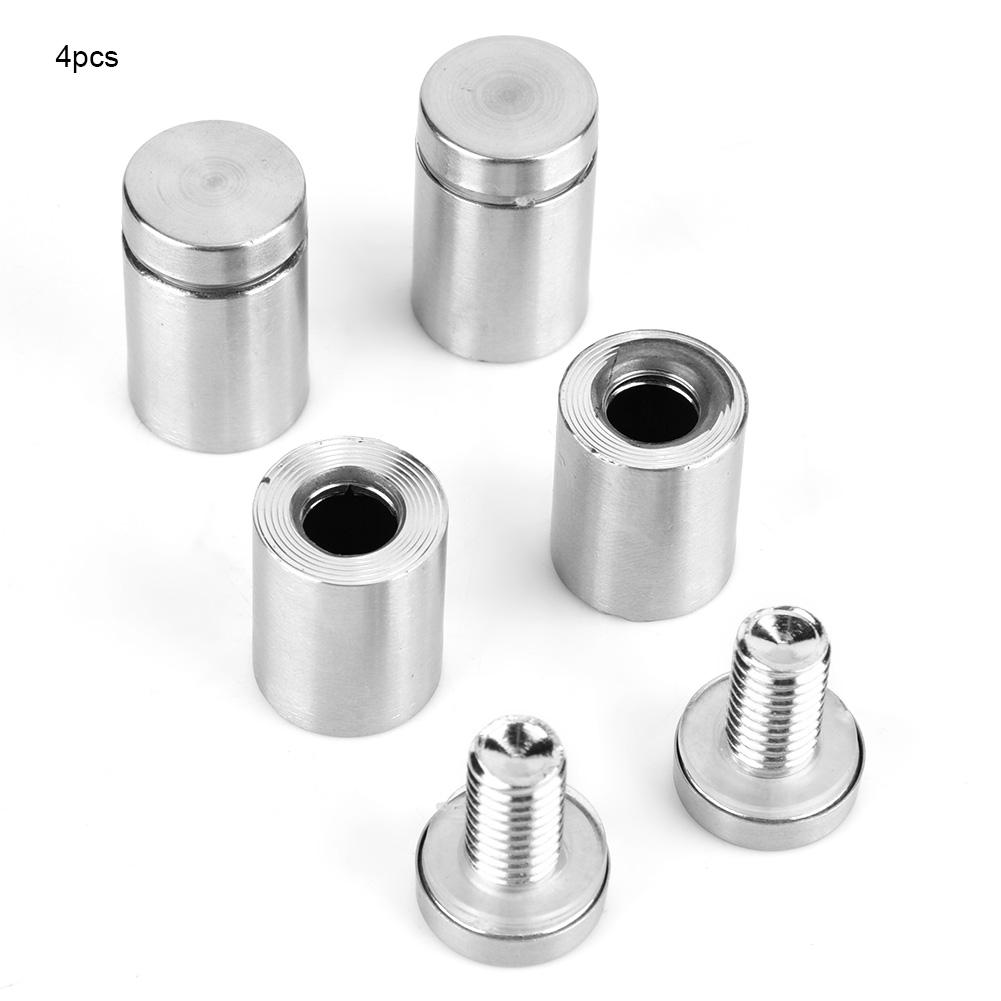 4pcs Stainless Steel Advertising Sign Fixing Screws Hollow Glass Standoff Pin (19*30mm)