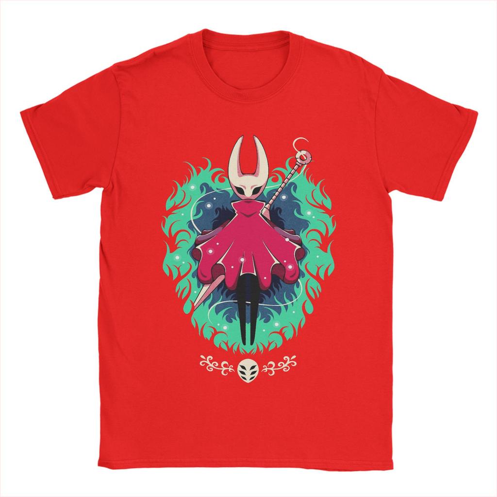 Hollow Knight Silksong Hornet Herren T-Shirts Neuheit T-Shirt Kurzarm Rundhals T-Shirt 100% Baumwolle Geschenkidee Tops