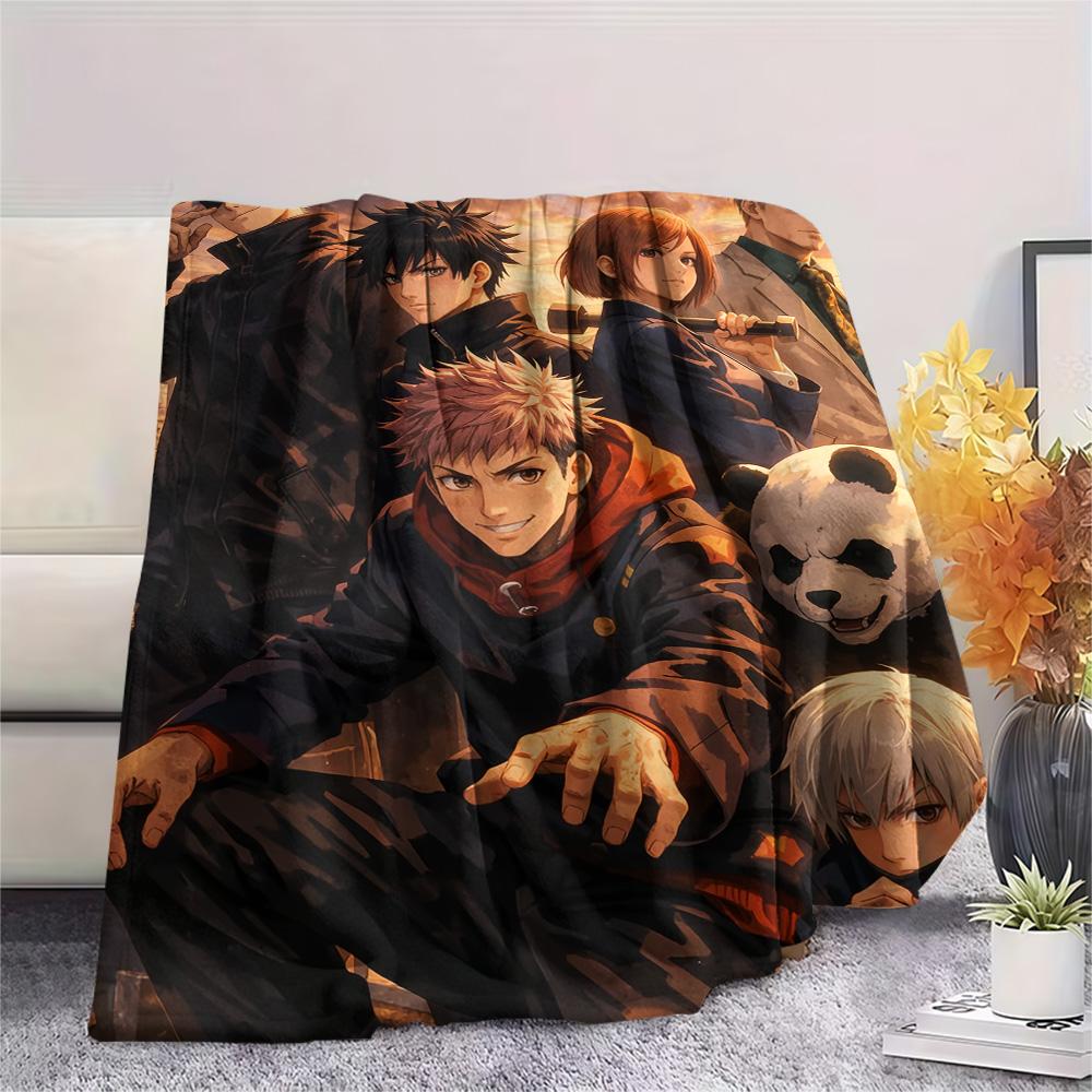 

Jujutsu Kaisen Characters Flannel Blanket, Soft for Home Decor, Perfect Gift for Fans, Cozy Bedding for Bedroom 75x90cm
