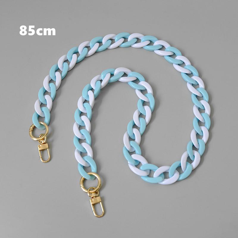 Nová módní žena Kabelka Příslušenství Řetízek Odnímatelný Náhradní Bílá Modrá Kabelka Popruh Ženy Pryskyřice na rameno Roztomilý řetízek na telefon