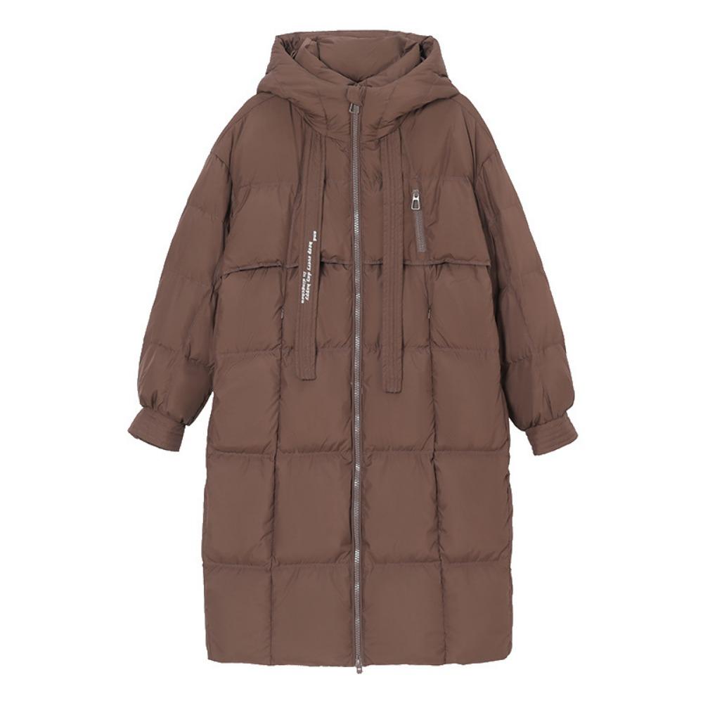 Winter New Loose Down Cotton Clothes Women's Long Knee Cotton-padded Coat
