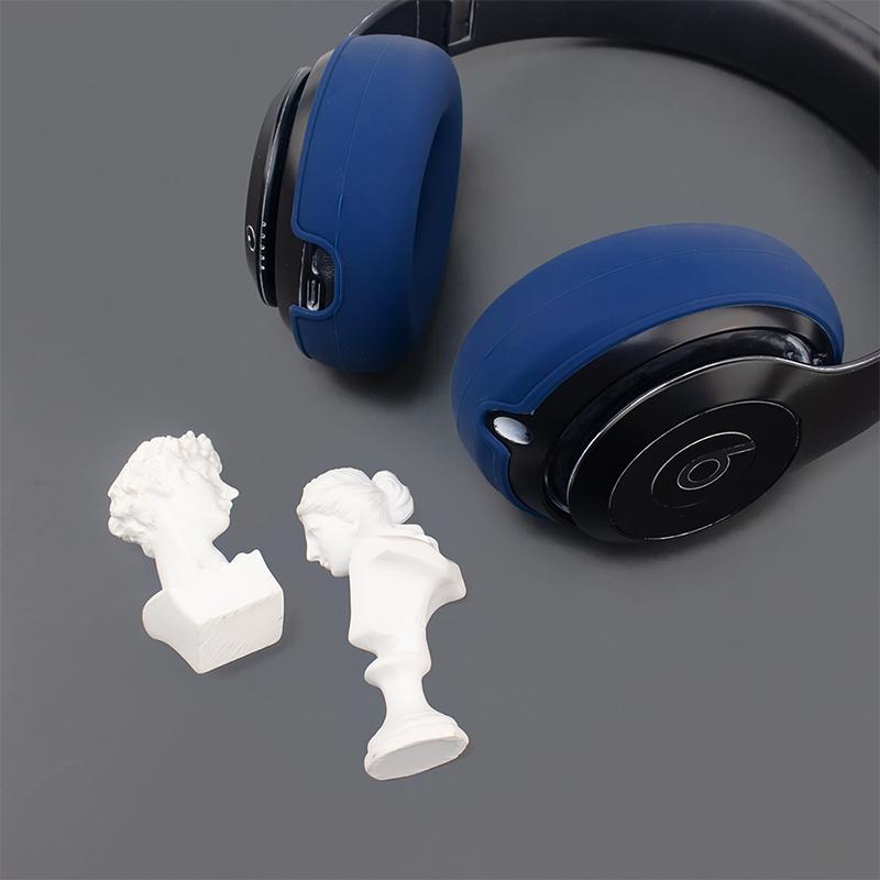 1 Paio di Copri Padiglioni Impermeabili per Cuffie Per Beats Studio Pro Morbido Gel di Silice Custodia Protettiva Resistente allo Sporco Antipolvere