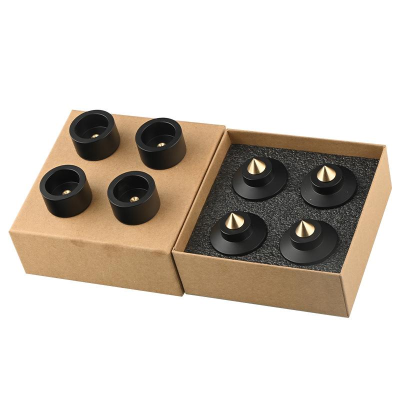 HiFi Speaker Spike Stand Foot Pads Aluminum Alloy Shock-absorbing Feet Pegs CD Stand Speaker Amplifier Metal Isolation Feet Nail