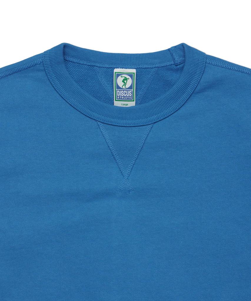 DISCUS ATHLETIC Heavyweight Regular Fit Blank Sweatshirt Blue