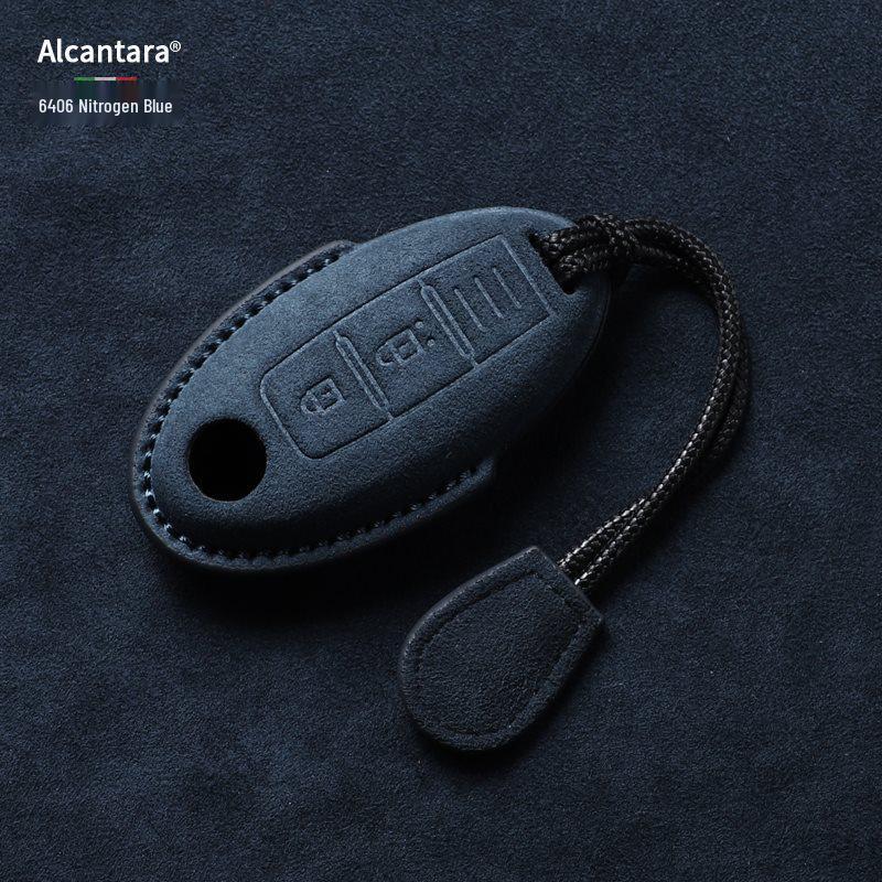 Nissan Key Cover: Full Wrap Suede Shell for Qashqai, Teana, X-Trail, Tiida, Loulan, Tuoda.