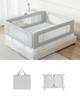 Umimile Folding Bed Adjustable for Fall Removable Bed Crib Bed Fall Prevention Guard, Height, 40cm, Babies, Prevention, Fence, Guard, Rail, (Mesh,
