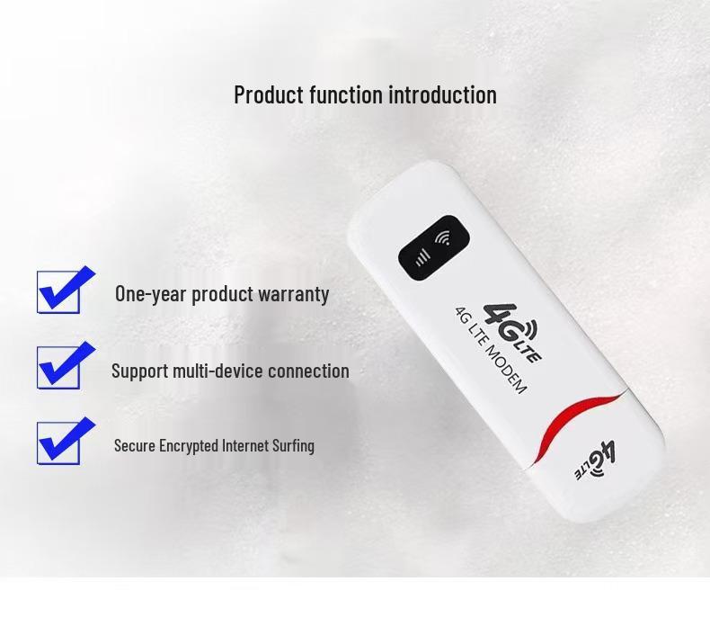 150Mbps 4G USB Car-Mounted Portable WiFi Dongle - Asia Version