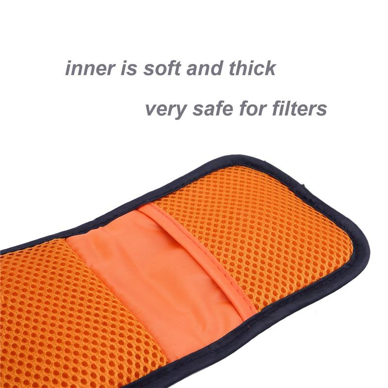 Filter Case 3/12Pocket Camera Lens Filter Carry Case Professional Photography Filter Holder Belt Bag Pouch for 25mm-82mm Filters