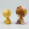 10cm Card Captor Sakura Anime Figure Look Up Kinomoto Action Version Cerberus Model Toy Doll Desk Decor Gift Q PVC Poseable Articulated Scale Detailed