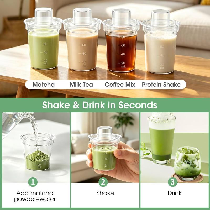 1/3 stk Let at ryste 200 ml Matcha Bryggeflaske Bærbar Te Flaske Mini Matcha Ryster Til Daglig Brug