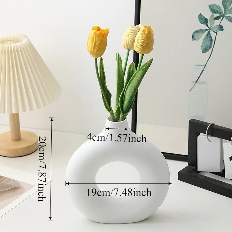 Moderne Plastik-Blumenvase Wasserwellen-Blumentopf 1/2 Stück Körbe Ästhetische Raumdekoration Wohnzimmerdekorationen Ornamente Jarron