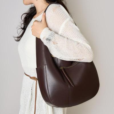 Women's Genuine Leather Top Quality Large Hobo Bag Shoulder Handbag for Commuters