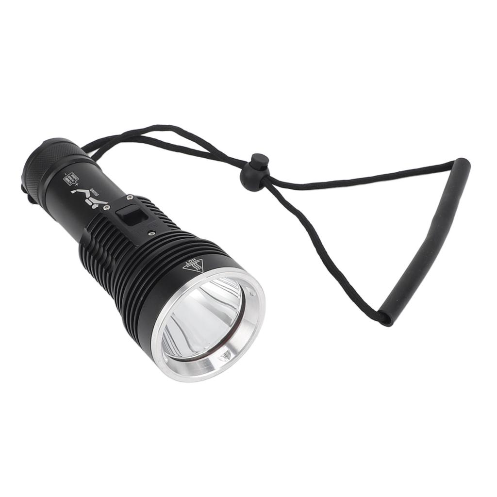 Tauchtaschenlampe 3800LM 100m IPX8 Wasserdicht 3 Beleuchtungsmodi Tauchlampe für Unterwasseraktivitäten