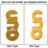 10pcs Quick Release Shelter Awning Tent Alloy Wind Rope Buckle Stopper(Gold S)