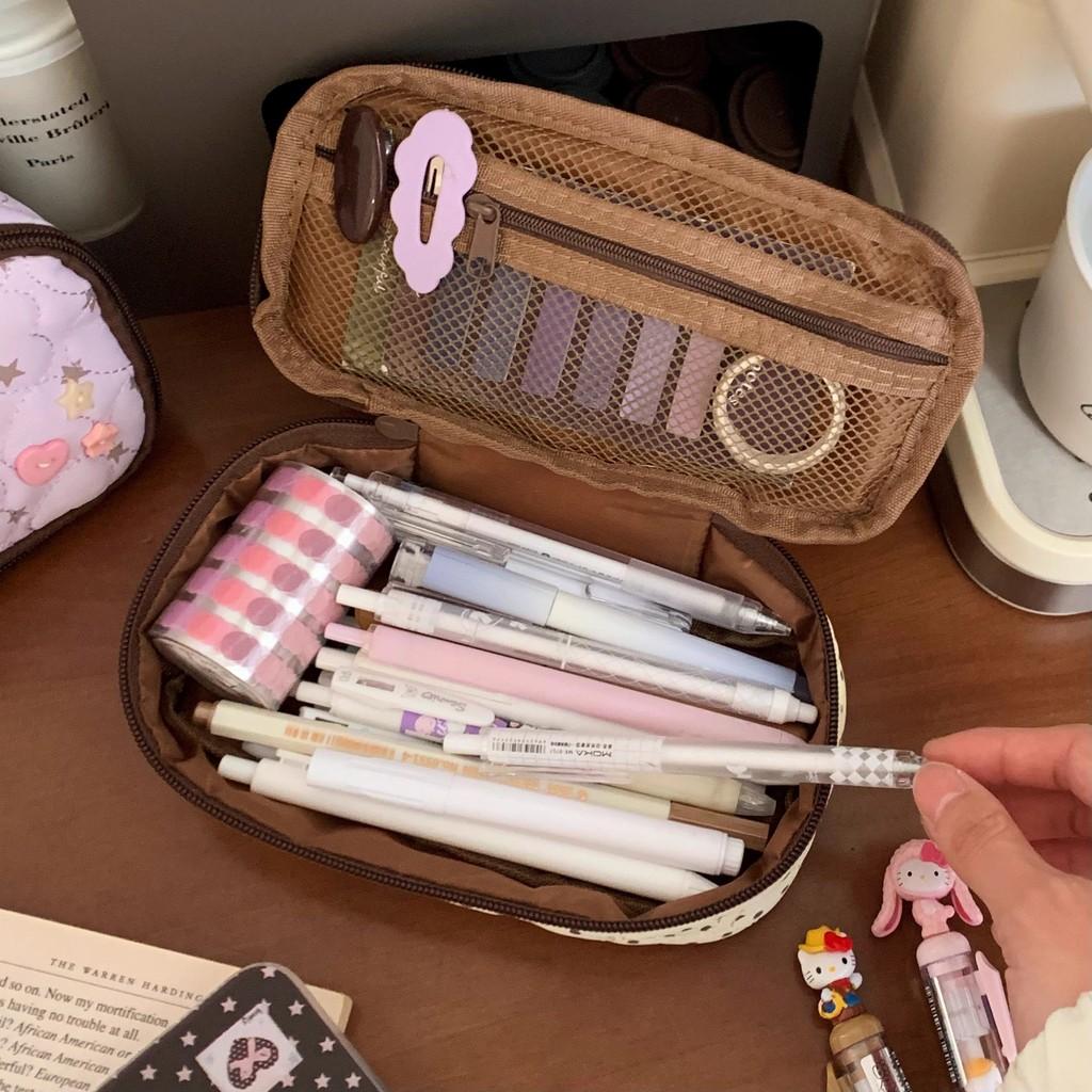 Korean Style Love Heart Pencil Bag With Fashion Design For High School And Middle School