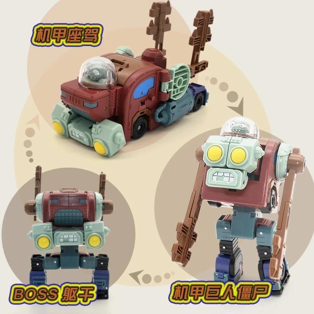 Plants vs. Zombies Boss Robot Melon-pult Chomper Action Figure Model Set PVC Deformation Doll Toys for Gift