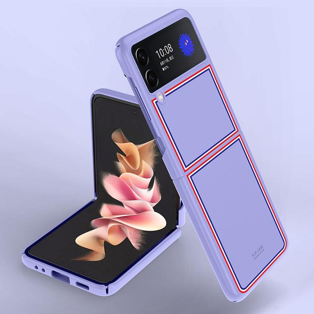 Luxury Slim Thin Protective Cover Case For Samsung Galaxy Z Flip 3 5g Flip3 Z Fold3 Fold 3 Folding Cell Phone Bag Funda Coque