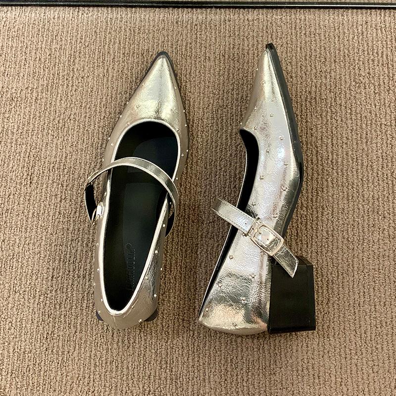 Pointed Toe Women Mid Heels Shoes Shallow Luxury Shoes Autumn Designer Womens Pumps 2025 New Elegant Zapatos De Mujer