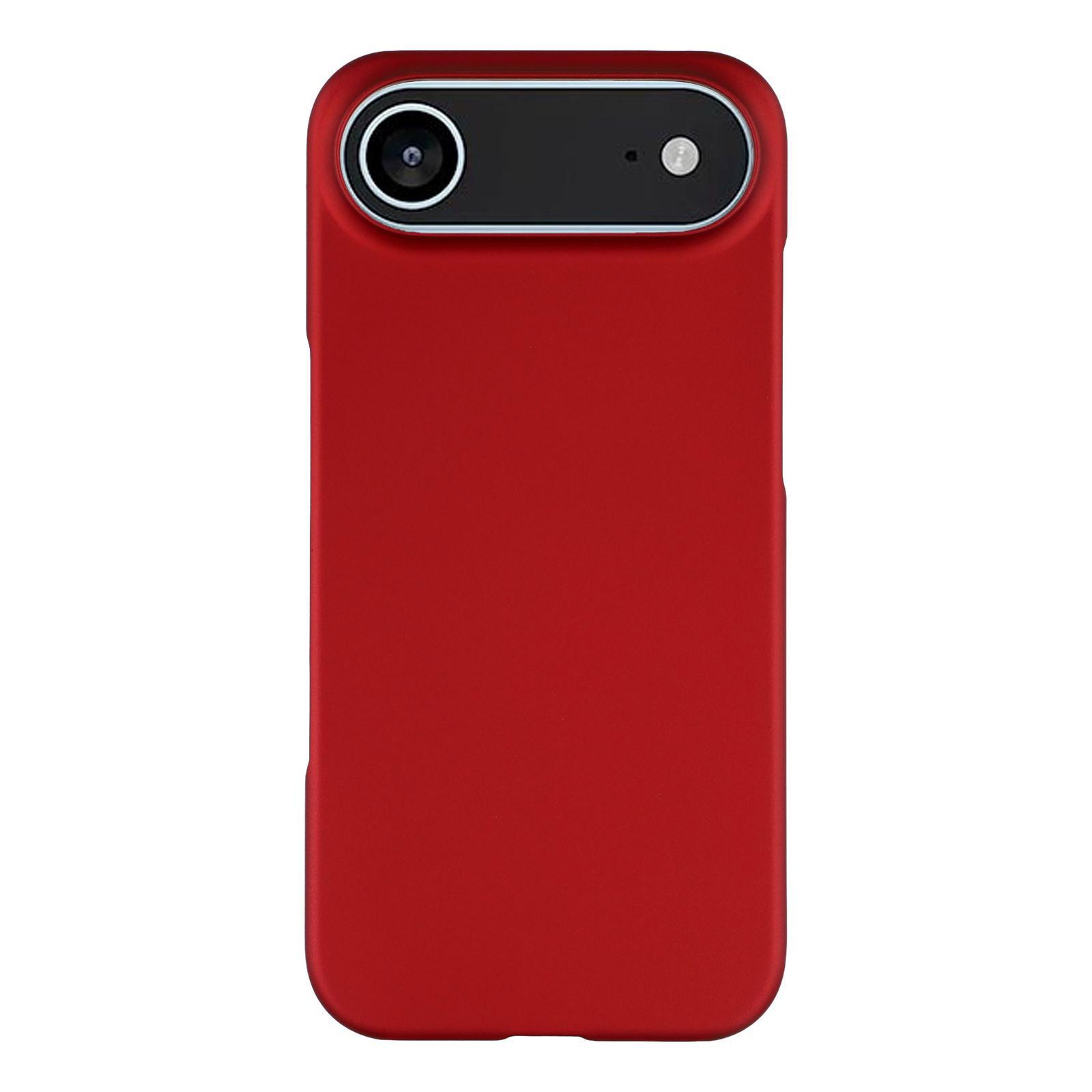 

For iPhone 17 Air Case Hard PC Drop Proof Frosted Minimalist Phone Cover Red