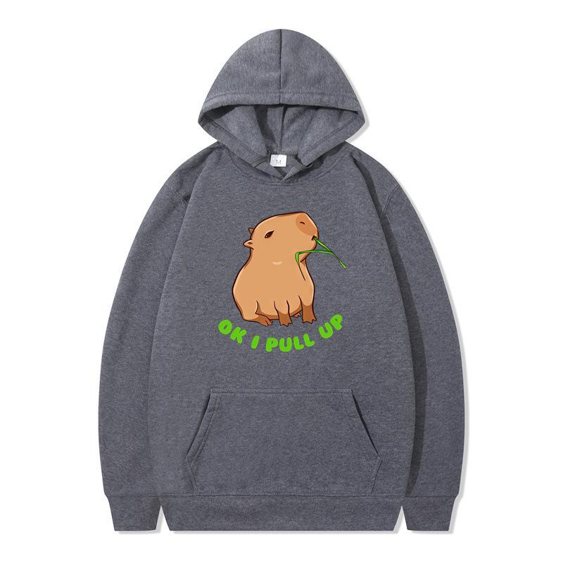 Autumn and winter animation funny hoodie men's and women's sweater hooded and velvet one piece
