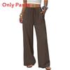 Casual Wide Leg Pants For Women With Pockets Made Of Ice Silk Fabric For Summer Comfort