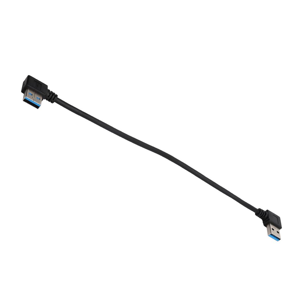 Câble USB vers USB 25cm USB3.0 Coudé à 90 degrés Mâle vers Mâle Coudé Droit pour Transfert de Données