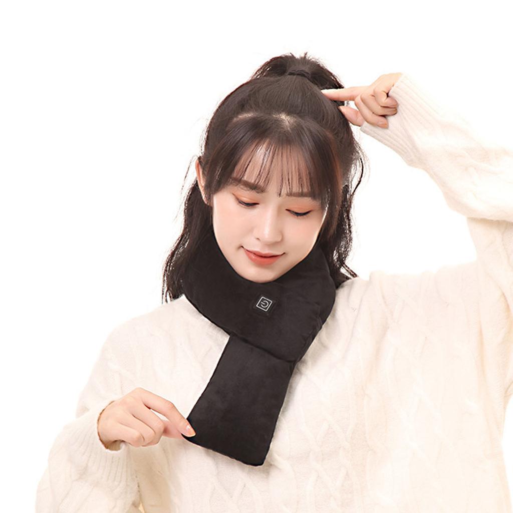 Winter Heated Scarf Warm Soft Scarves Neck Wrap Christmas Gift for Men and Women