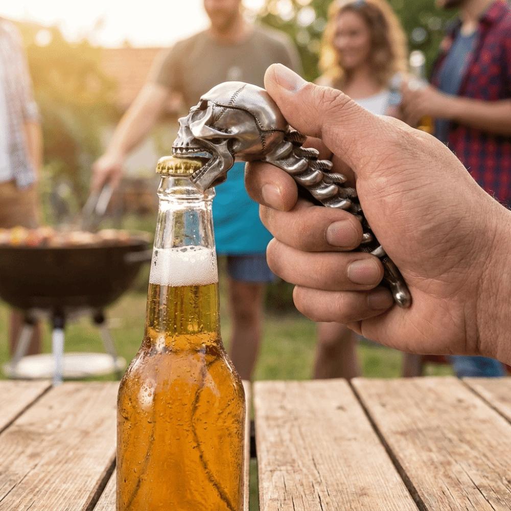 Unique Beer Can Opener Smooth Novelty Bottle Opener Spooky Style Skull Bottle Opener Bar Use