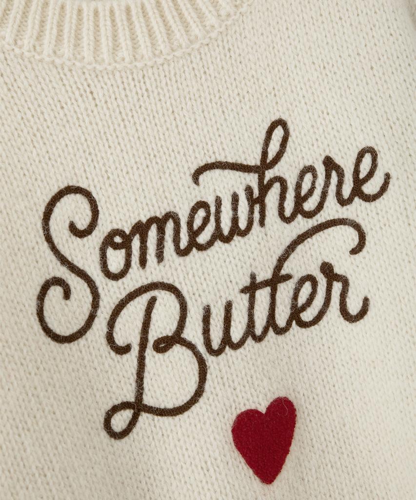 Sseomweeobeoteo Boucle Heart Wool Knit - Ivory