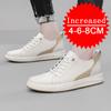 Herrenmode Echtes Leder Höhe erhöhen 4/6/8CM Lässige Sport-Plateauschuhe Weiche Unsichtbare Schuhe zur Höhenvergrößerung 36-43