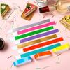 600 Counts Paper Wristbands Neon Wrist Bands Waterproof Hand Bands for Events Concert Neon Colored Adhesive Wristbands for Party