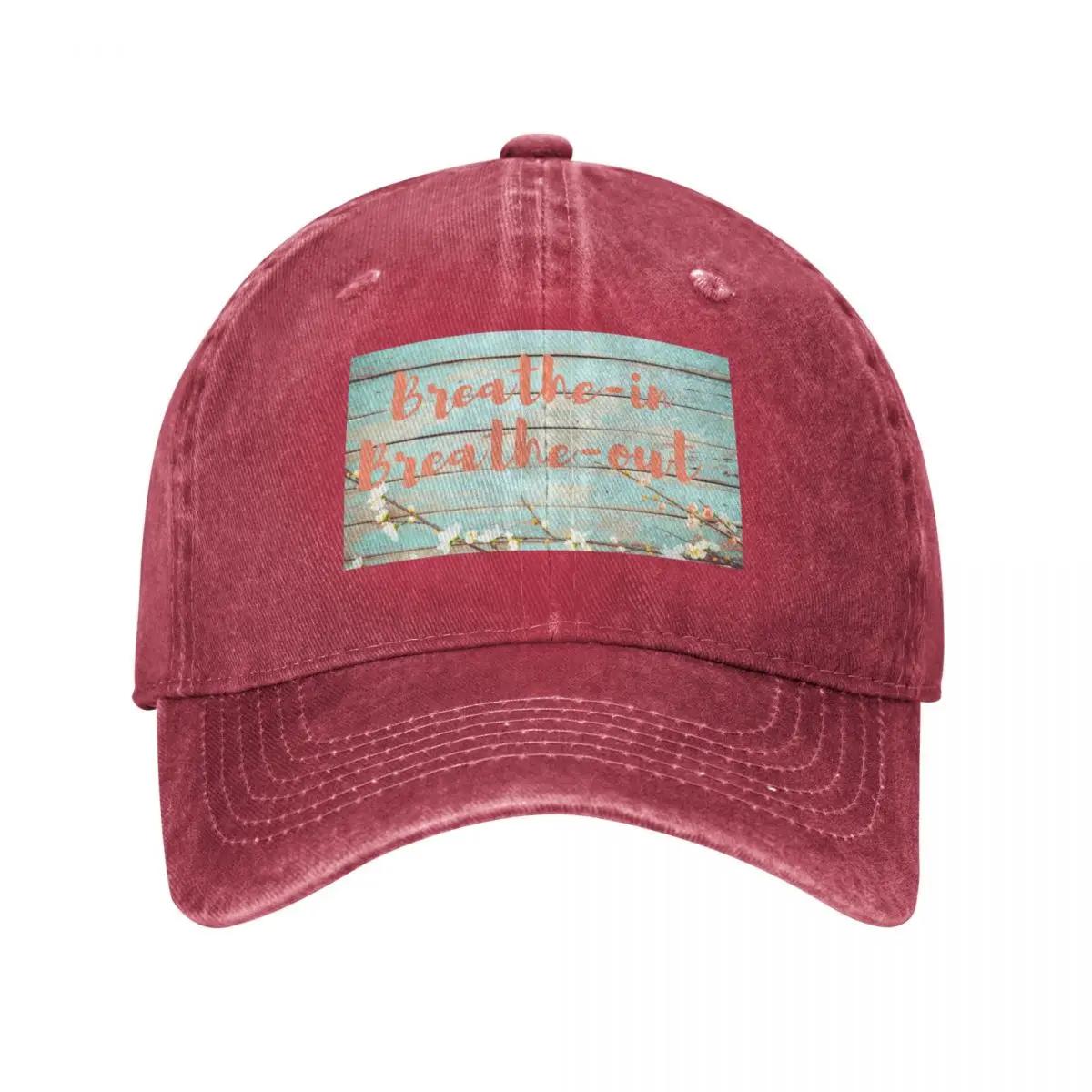 Breathe in Breathe out Baseball Cap foam party Hat Thermal Visor birthday Trucker Hat Unisex Golf Wear Womens