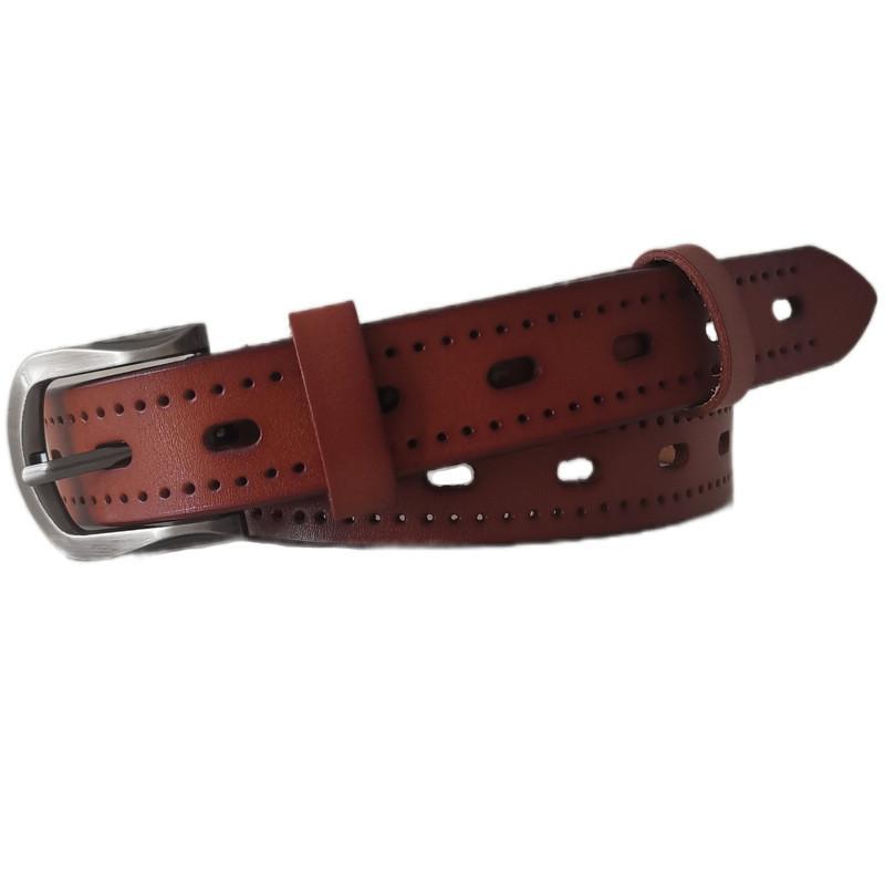 Fashionable Ladies Leather Waist Belt With Classic Pin Closure For Daily Wear