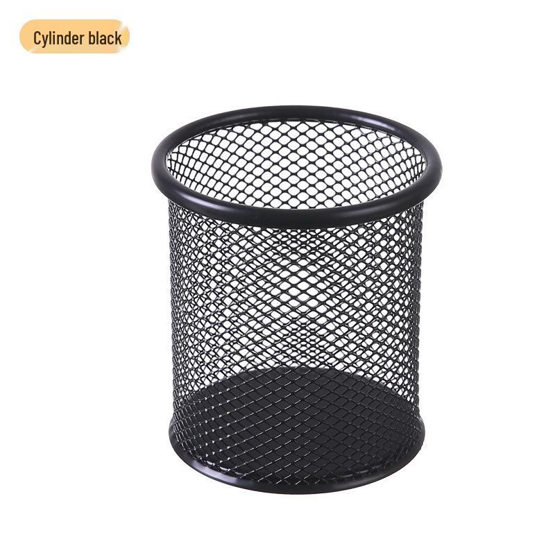 

Colorful Multifunctional Iron Mesh Pen Holder for Desktop Stationery