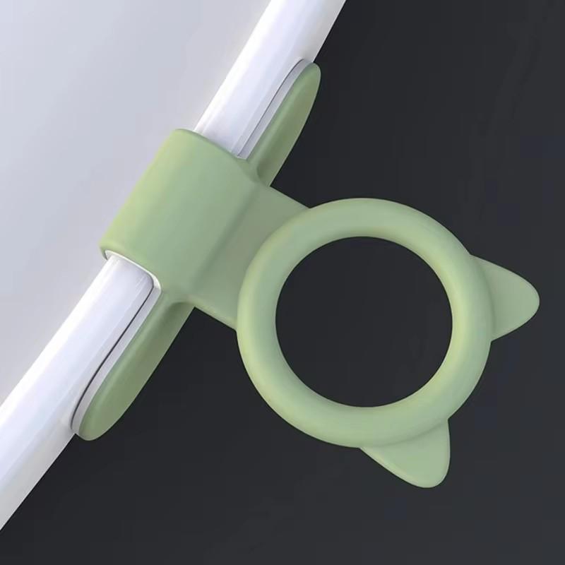 Toalettseteløftere Multifunksjonell Silikon Selvklebende Skapdørhåndtak Unngå Berøring av Toalettlokkhåndtak Wc-tilbehør