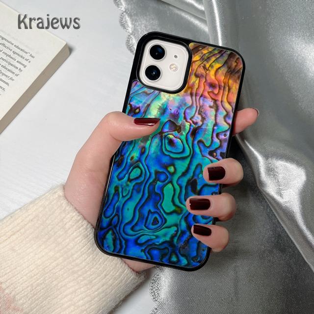 Abalone Sea Texture soft Phone Case Cover For iPhone 17 Air 16 15 14 plus 12 13 pro max coque Shell Fundas