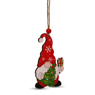 Adornos de Madera para Árbol de Navidad Árboles de Navidad de Dibujos Animados Colgantes Pintados Decoraciones Artísticas para el Hogar Fiesta Vacaciones